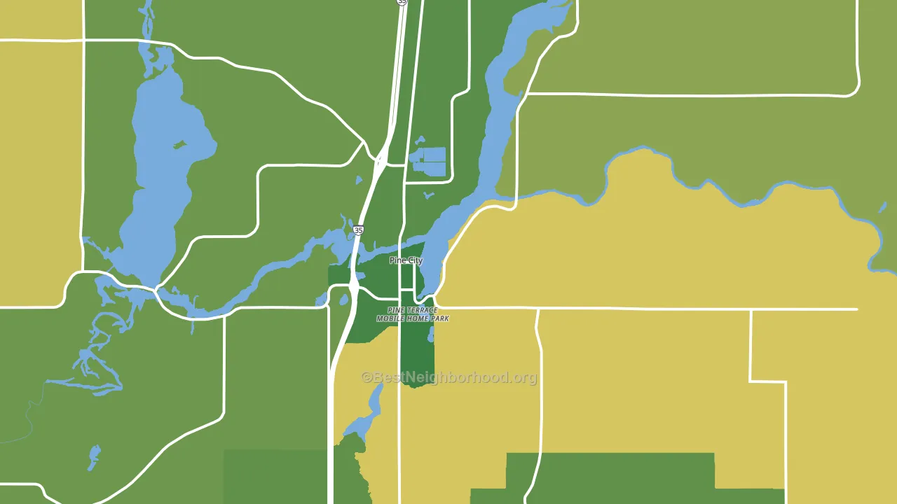 55063, MN block-group voter-turnout map
