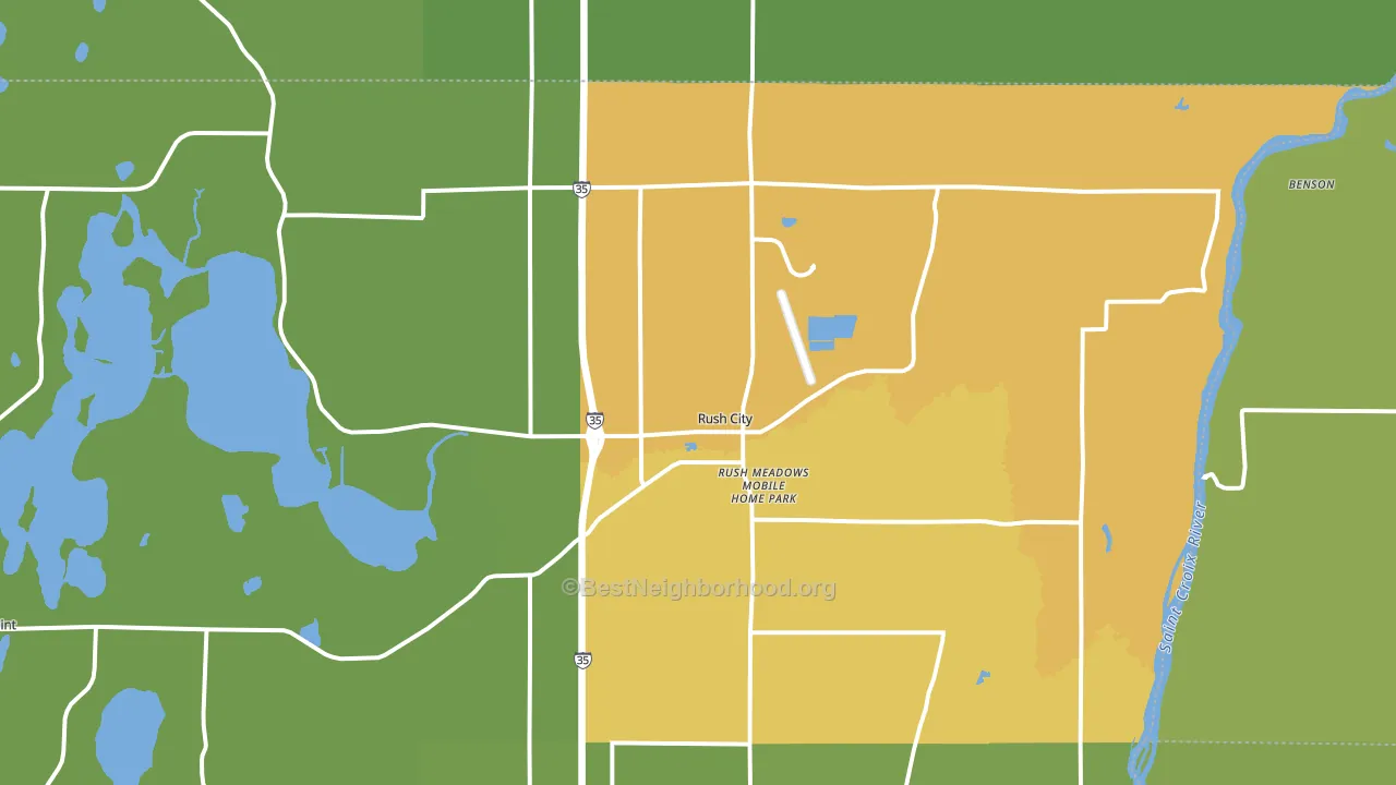 55069, MN block-group voter-turnout map