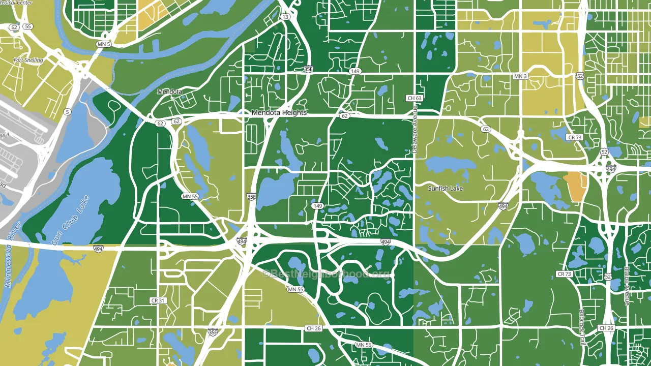 55120, MN block-group voter-turnout map