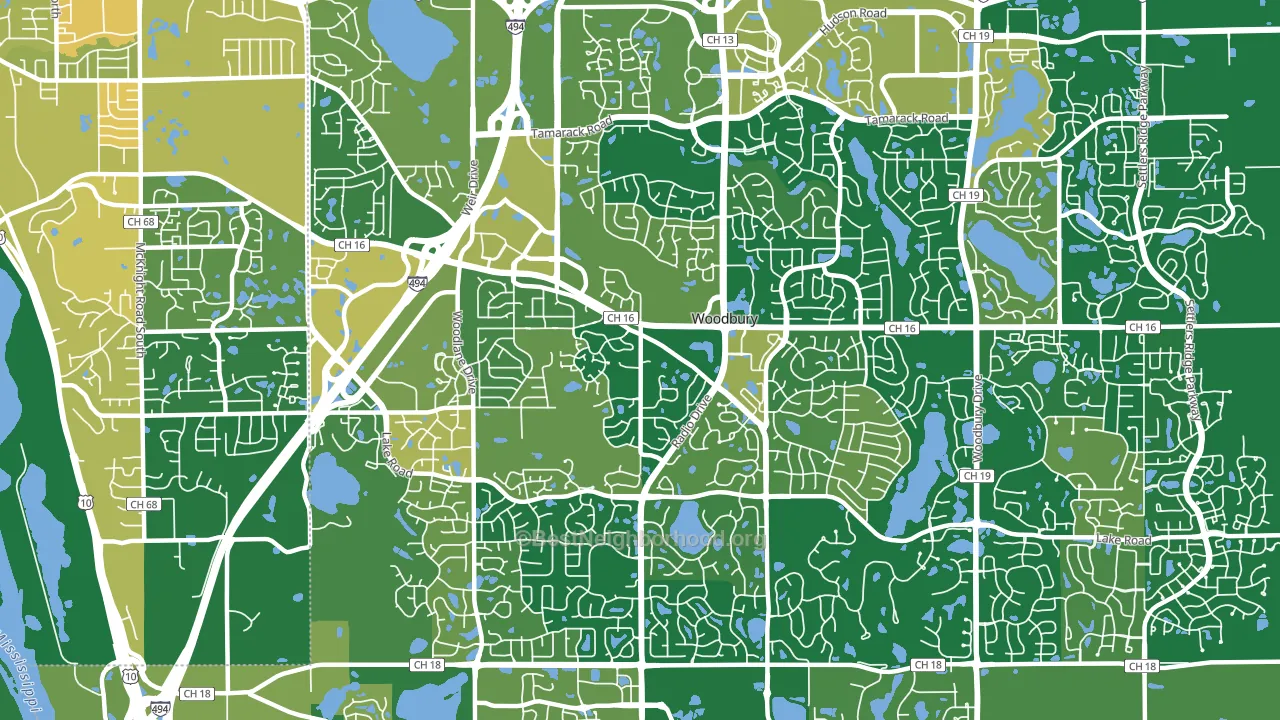 55125, MN block-group voter-turnout map