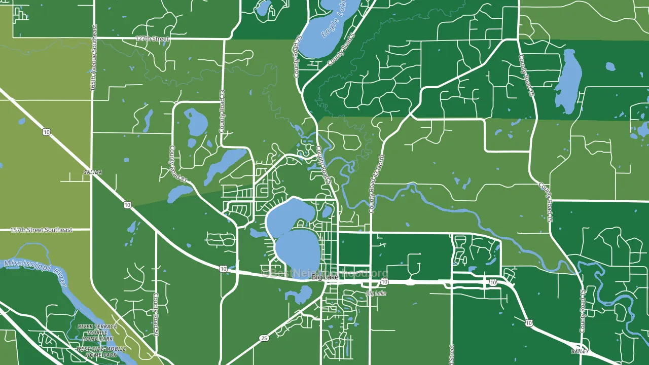 55309, MN block-group voter-turnout map
