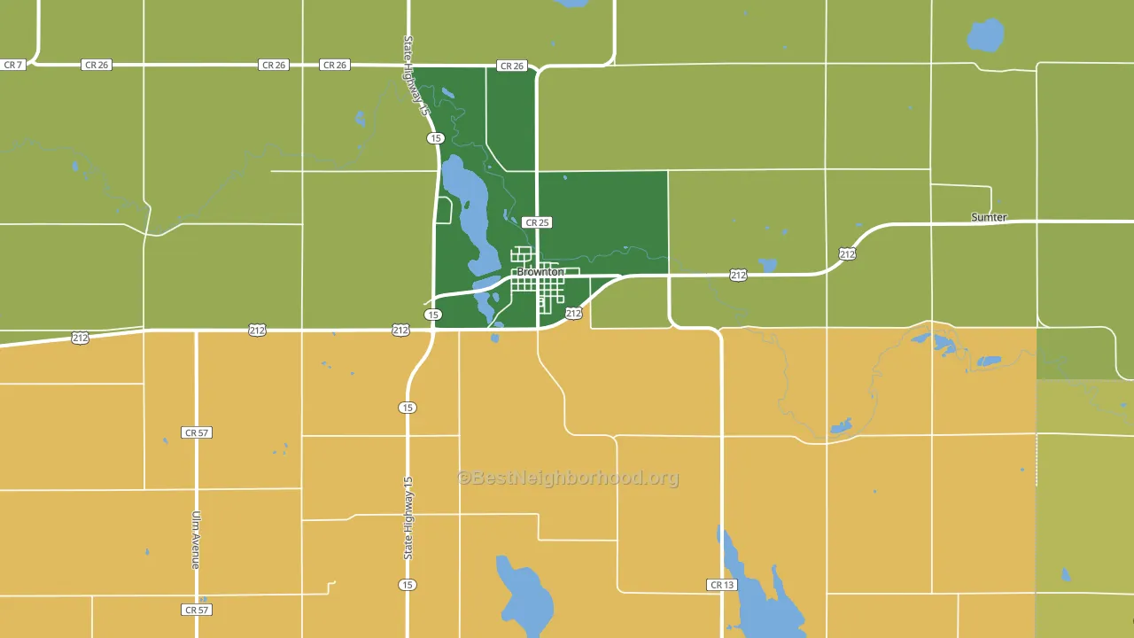 55312, MN block-group voter-turnout map