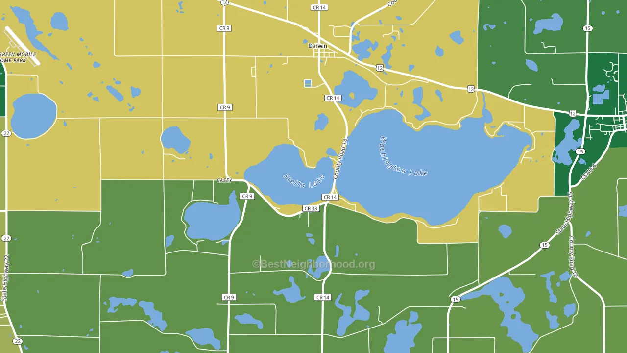 55324, MN block-group voter-turnout map