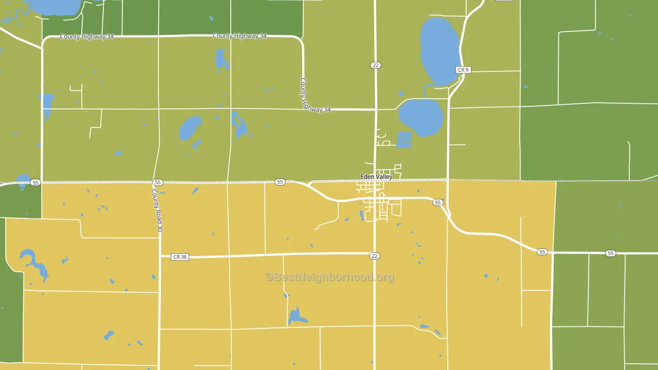 55329, MN block-group voter-turnout map