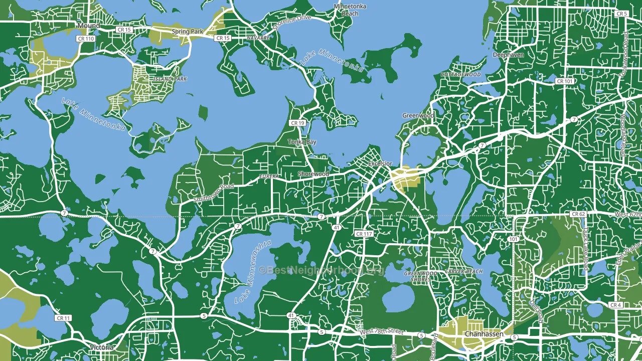 55331, MN block-group voter-turnout map