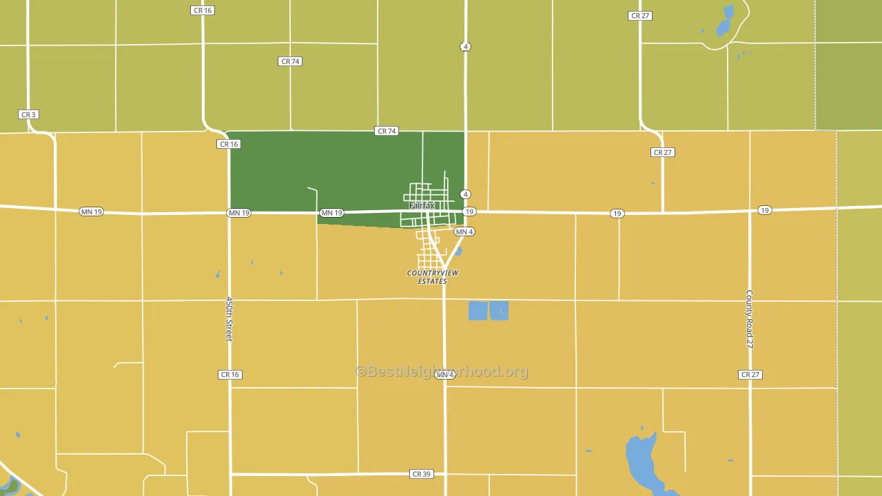 55332, MN block-group voter-turnout map