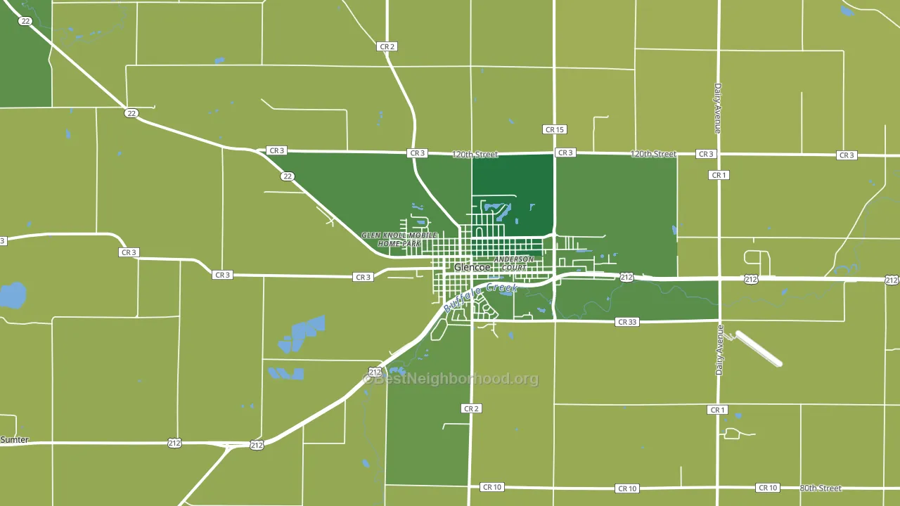 55336, MN block-group voter-turnout map