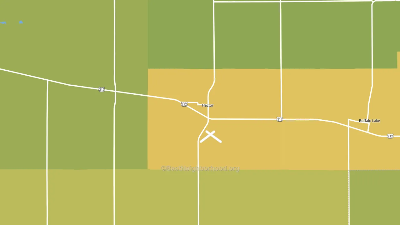 55342, MN block-group voter-turnout map