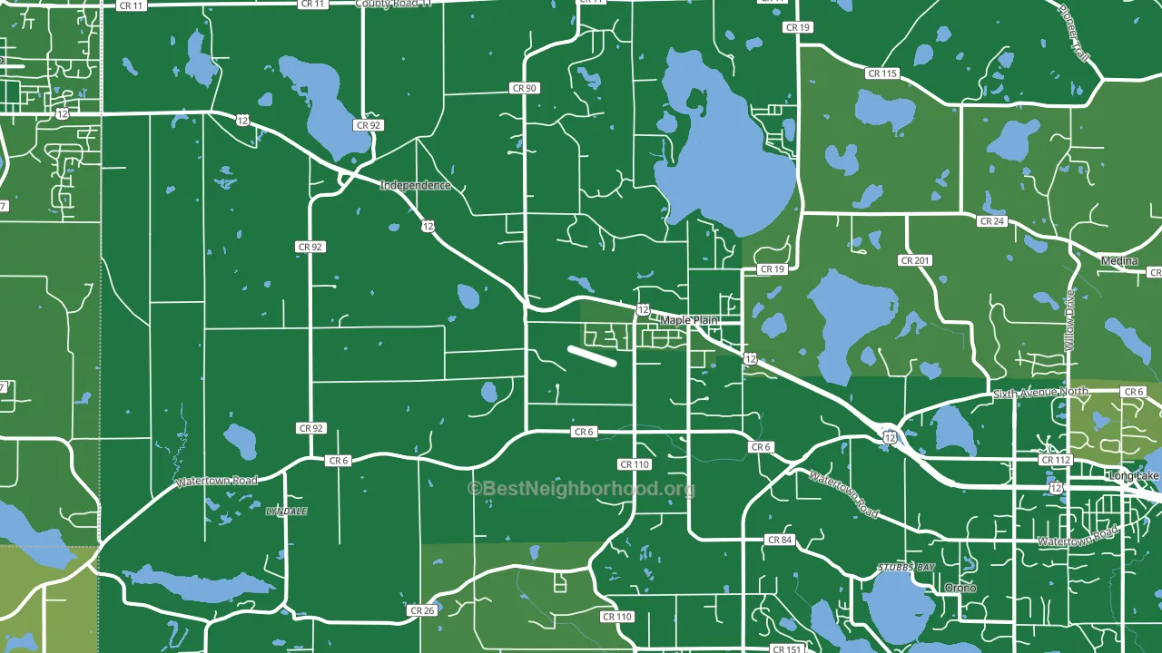55359, MN block-group voter-turnout map
