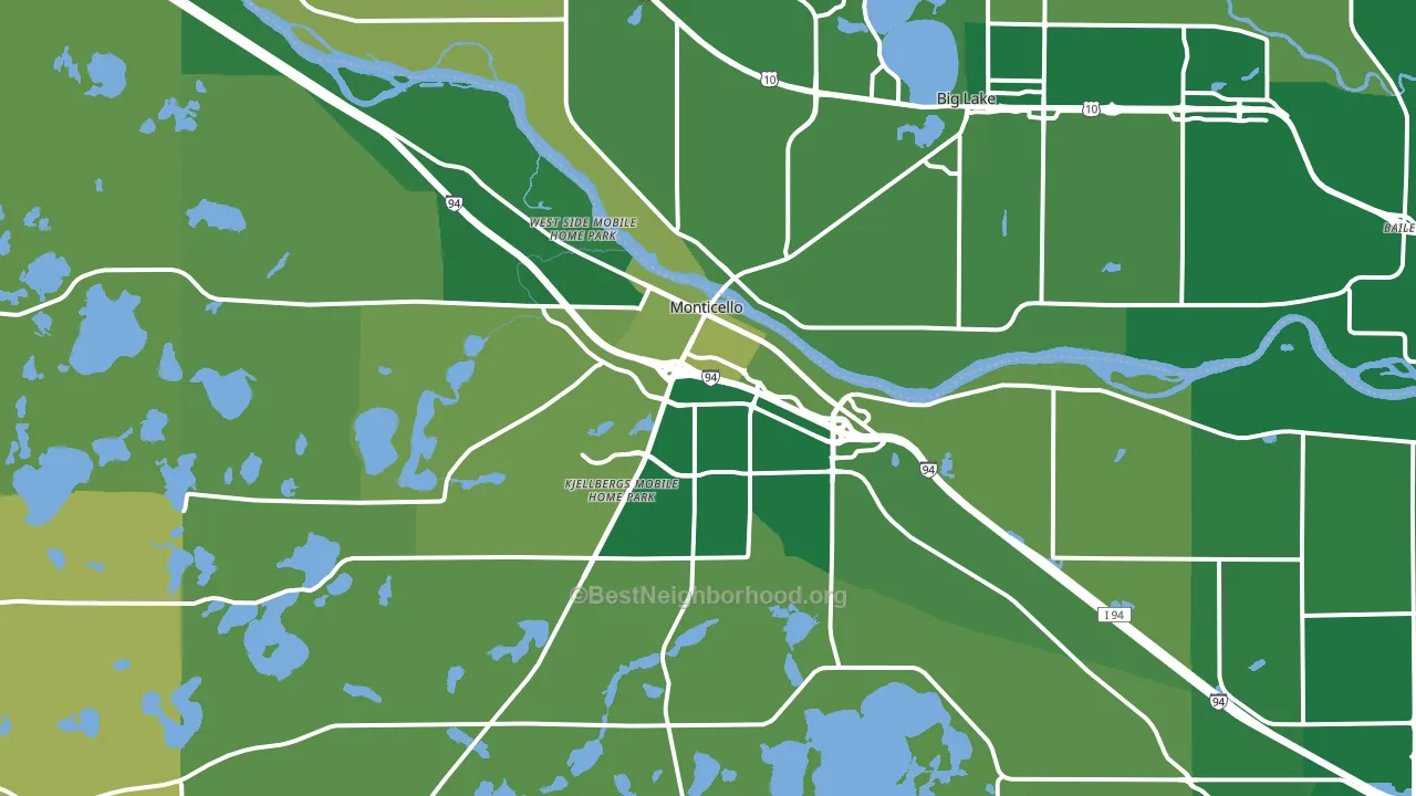55362, MN block-group voter-turnout map