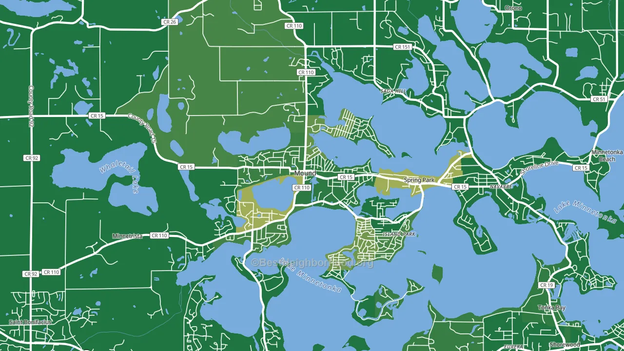 55364, MN block-group voter-turnout map