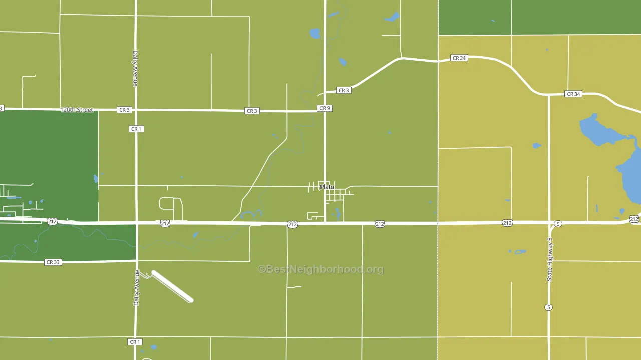 55370, MN block-group voter-turnout map