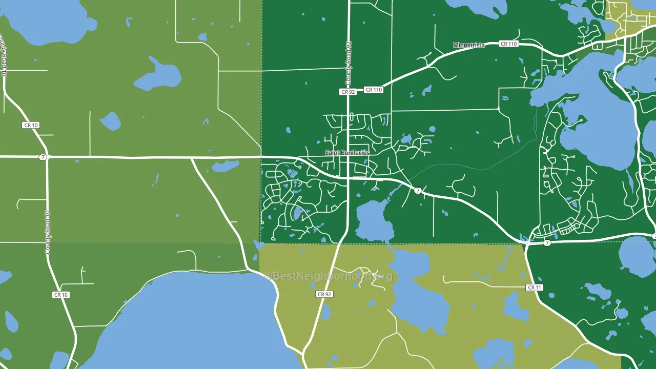 55375, MN block-group voter-turnout map