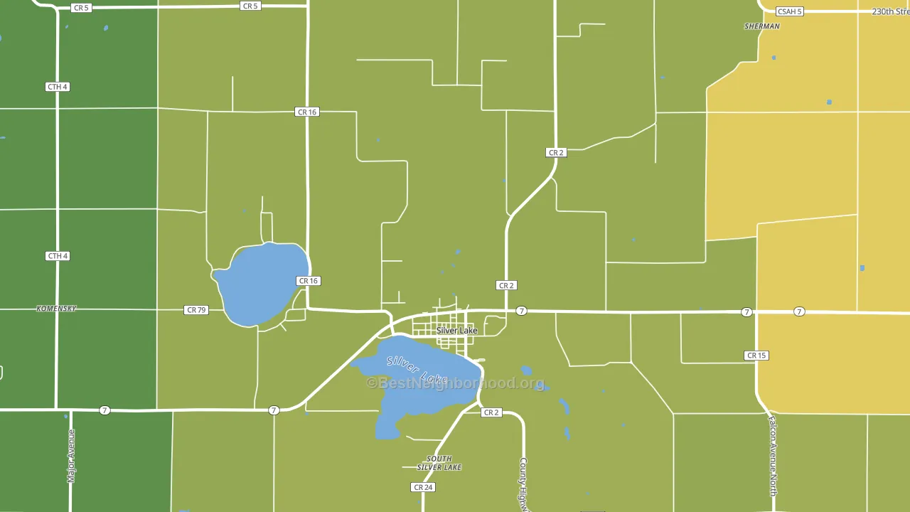 55381, MN block-group voter-turnout map