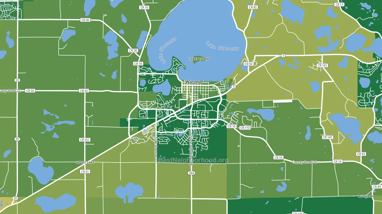 55387, MN block-group voter-turnout map