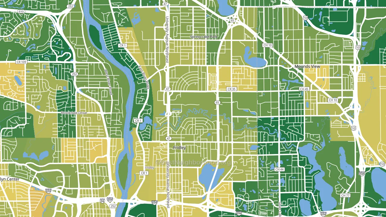55432, MN block-group voter-turnout map