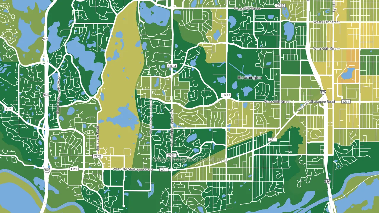 55437, MN block-group voter-turnout map