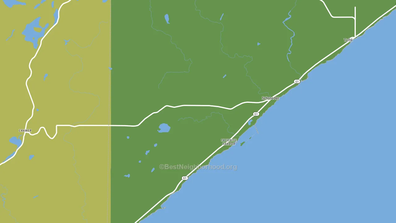 55613, MN block-group voter-turnout map