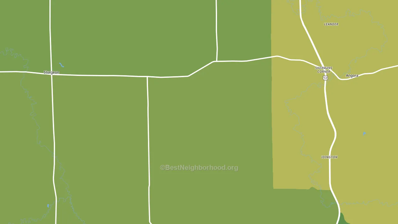 55703, MN block-group voter-turnout map