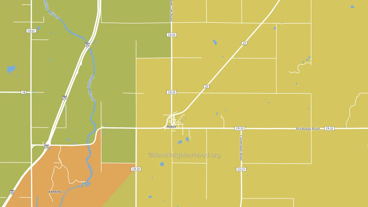 55704, MN block-group voter-turnout map