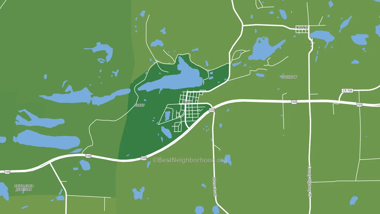 55713, MN block-group voter-turnout map