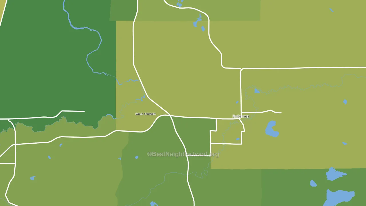 55732, MN block-group voter-turnout map