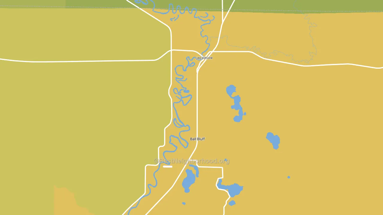 55752, MN block-group voter-turnout map