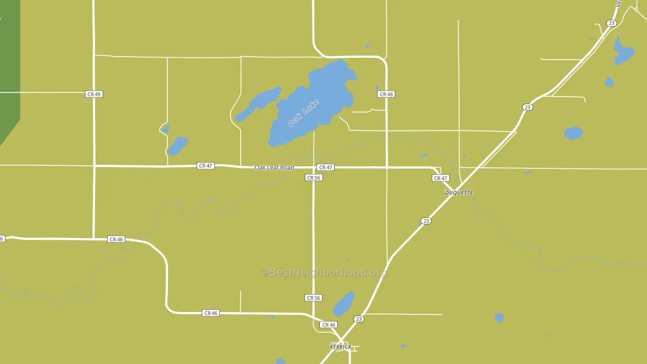 55756, MN block-group voter-turnout map