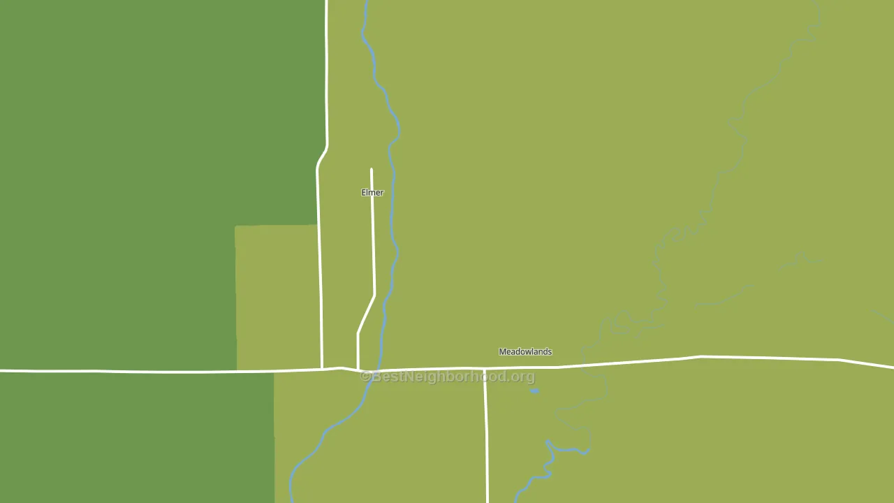 55765, MN block-group voter-turnout map