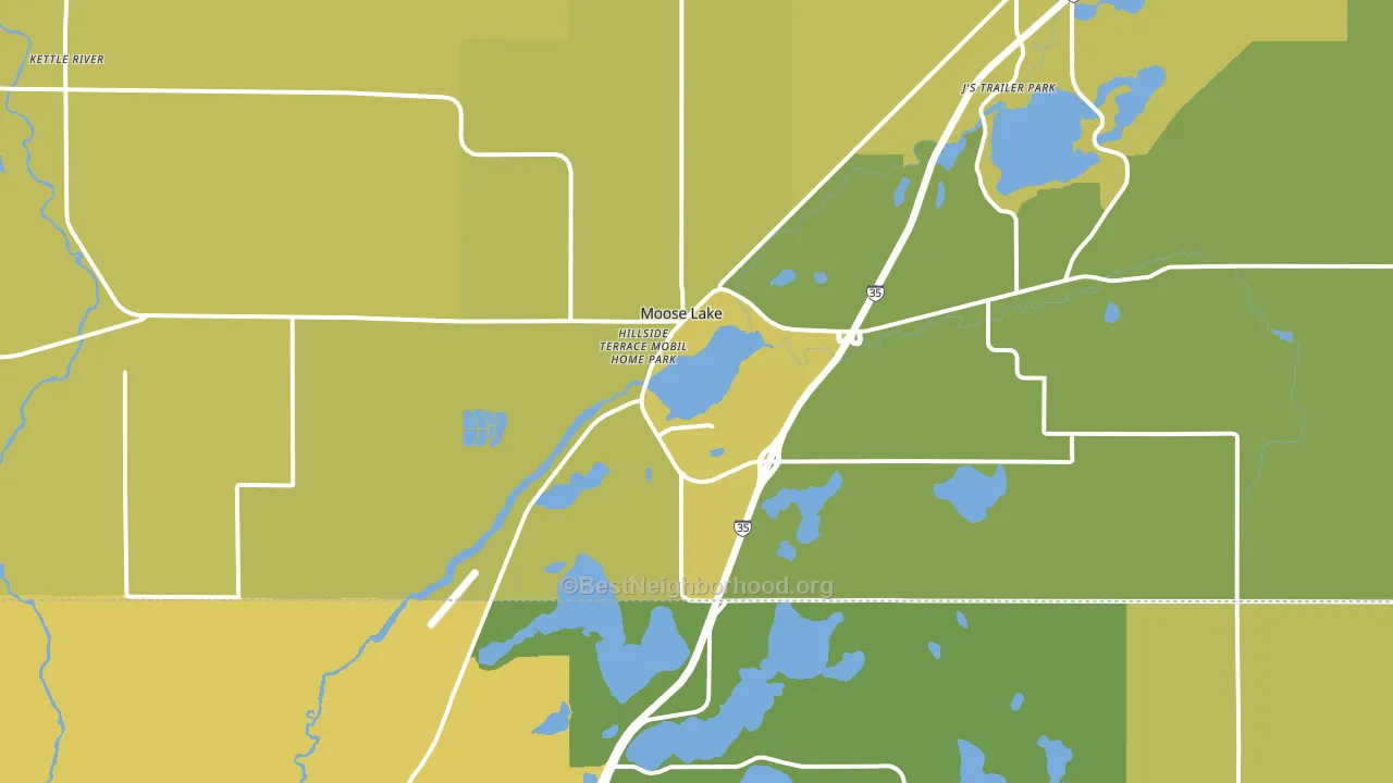 55767, MN block-group voter-turnout map