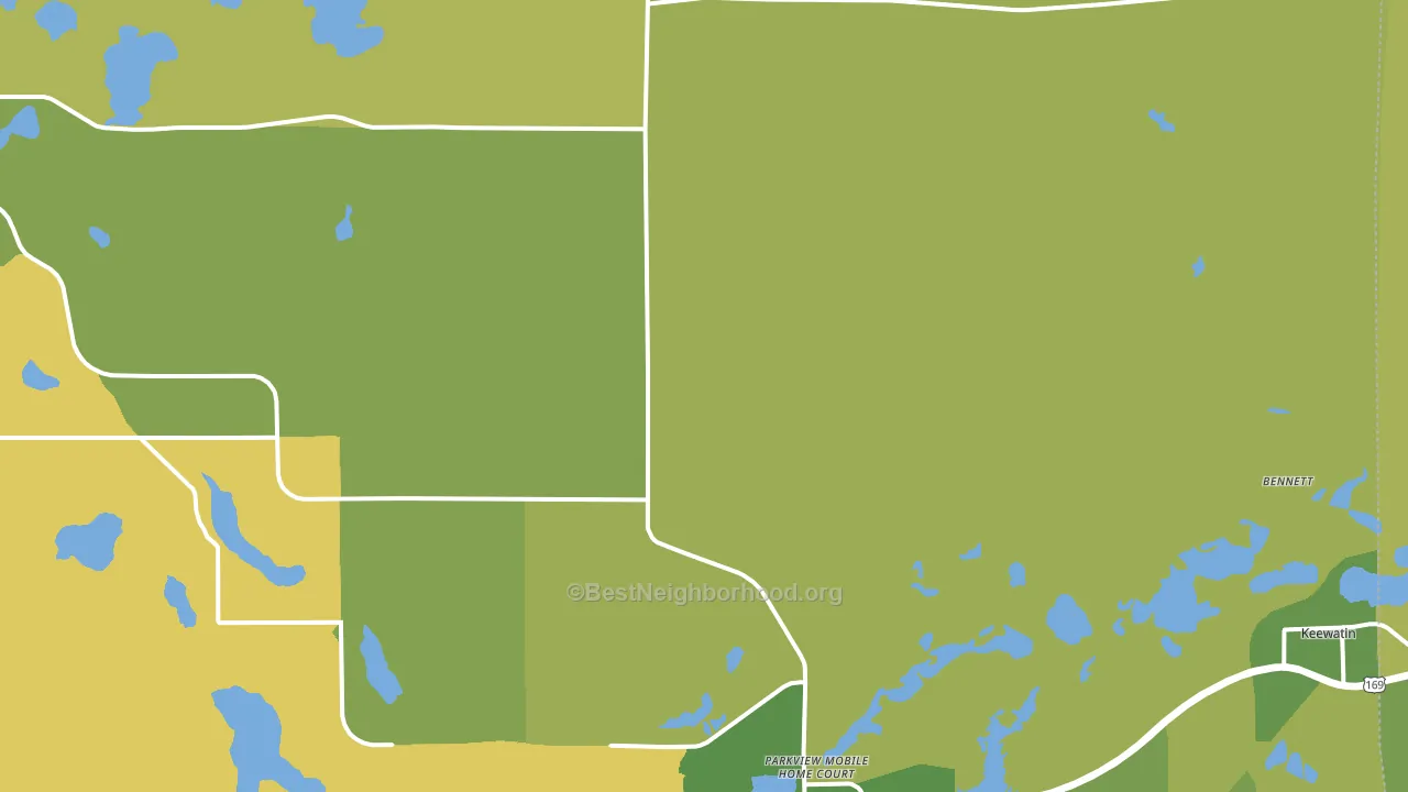 55769, MN block-group voter-turnout map