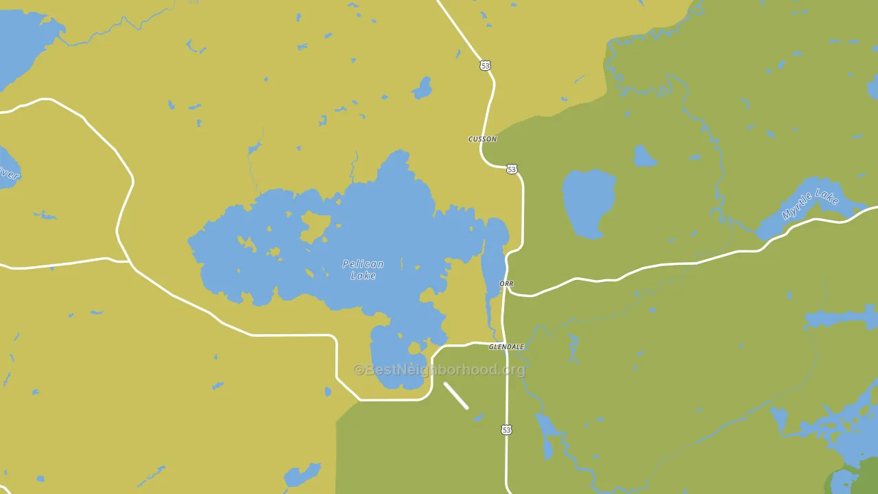 55771, MN block-group voter-turnout map