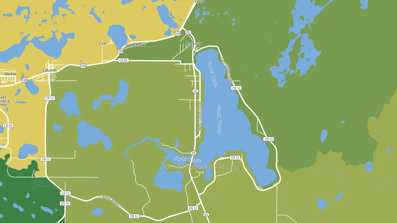 55775, MN block-group voter-turnout map
