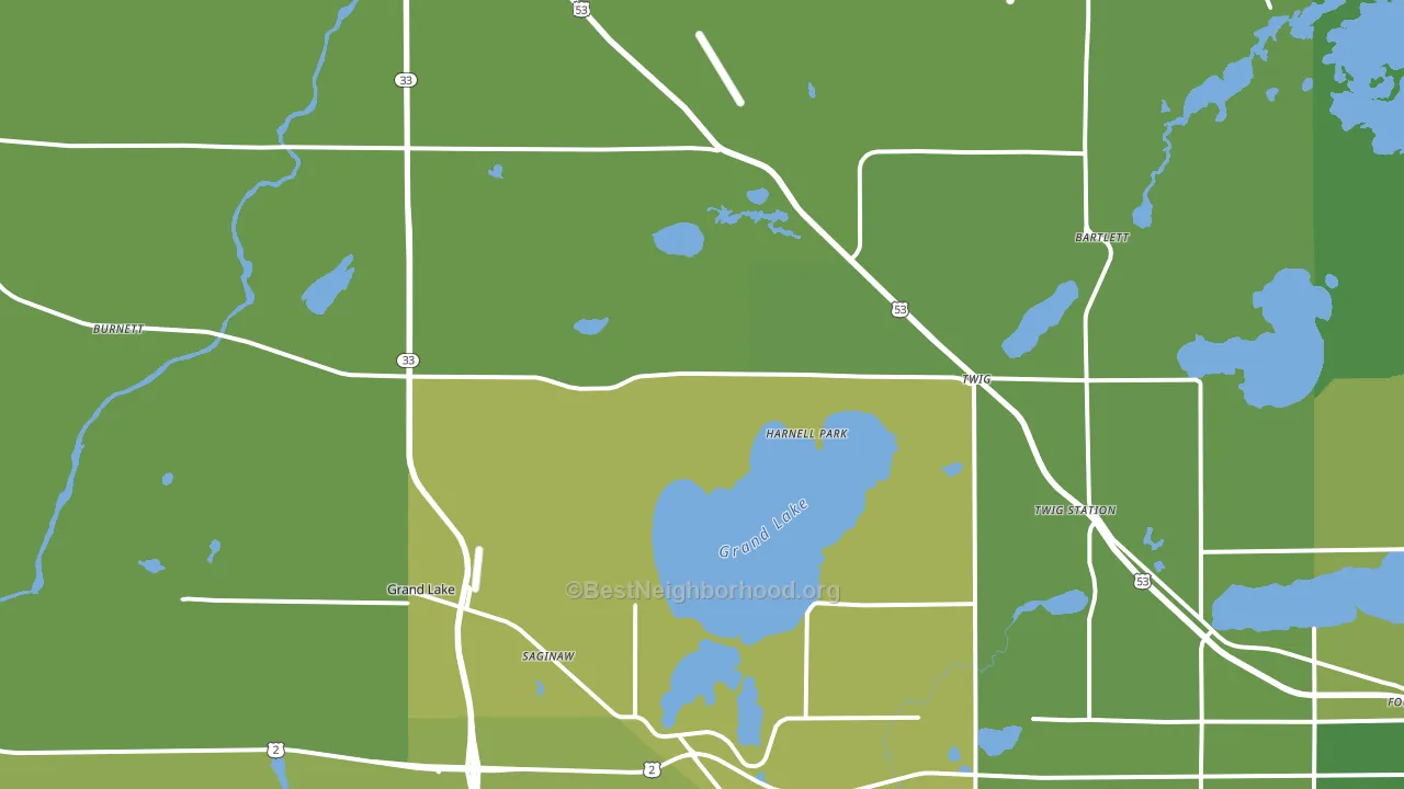 55779, MN block-group voter-turnout map