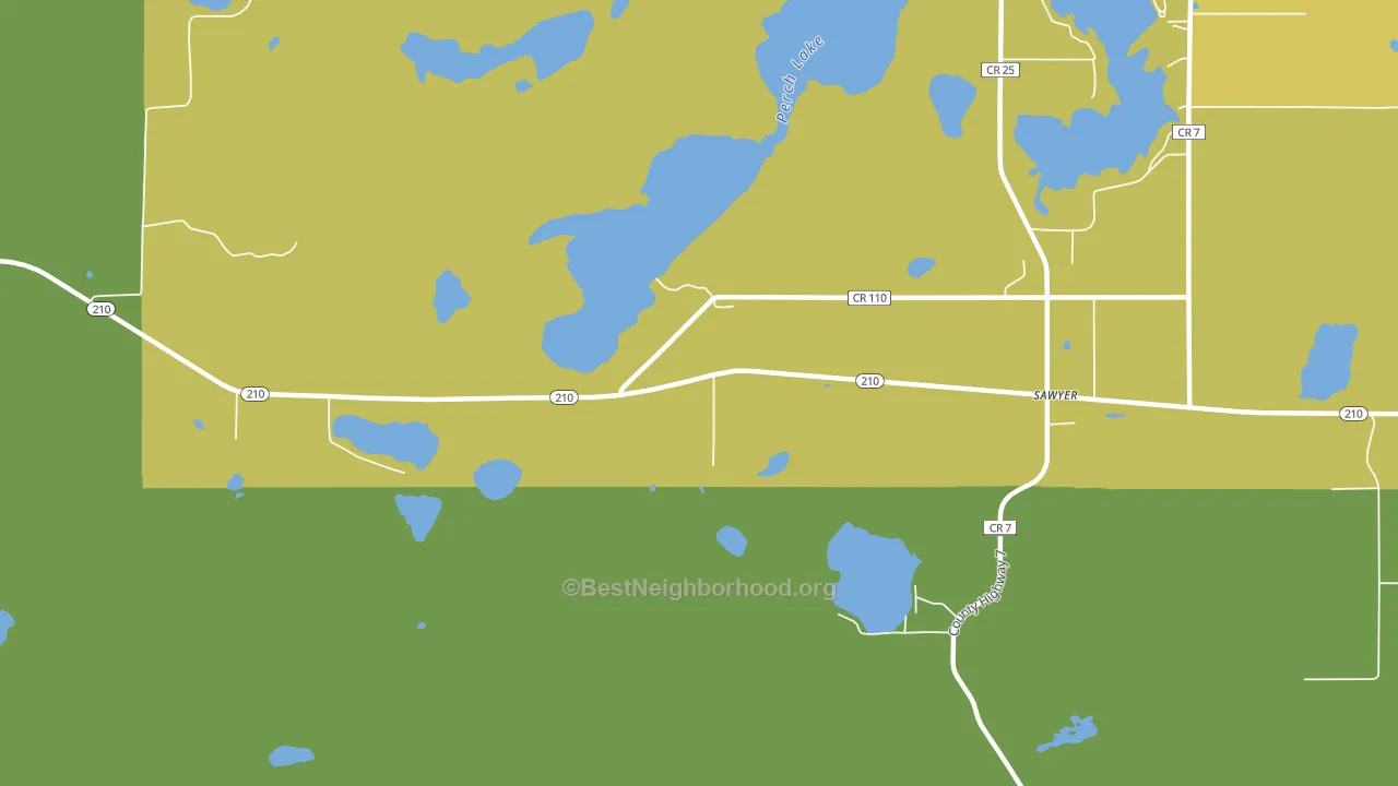 55780, MN block-group voter-turnout map