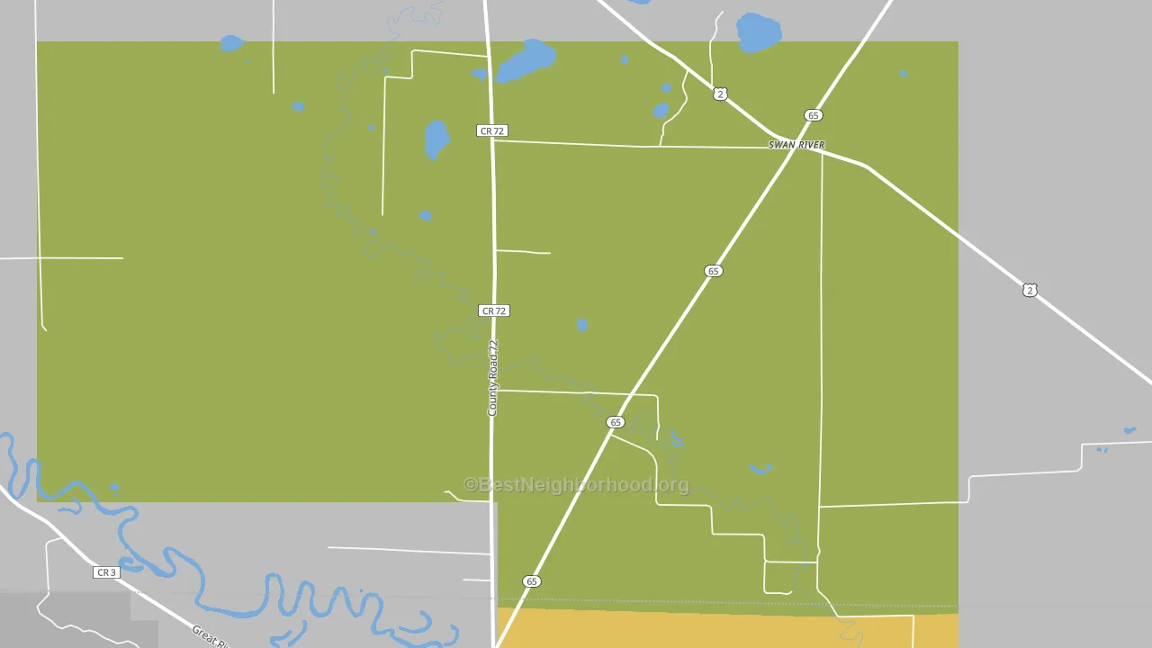 55784, MN block-group voter-turnout map