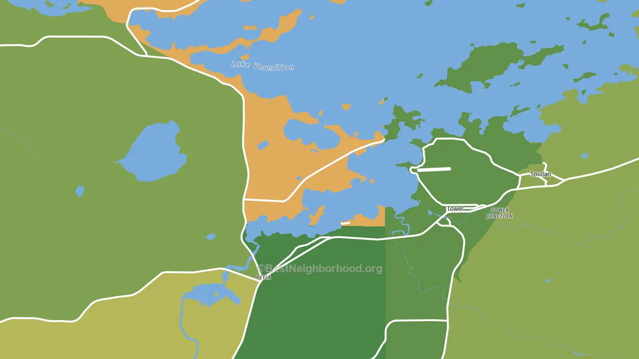 55790, MN block-group voter-turnout map