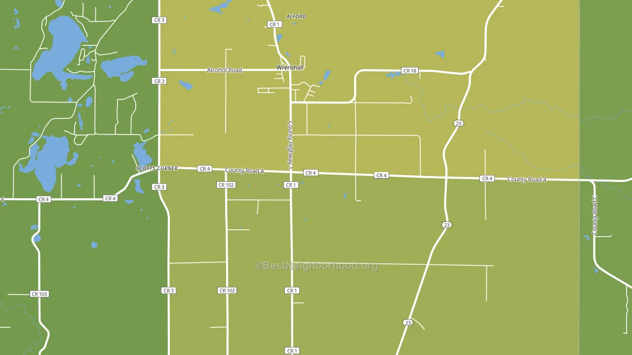 55797, MN block-group voter-turnout map