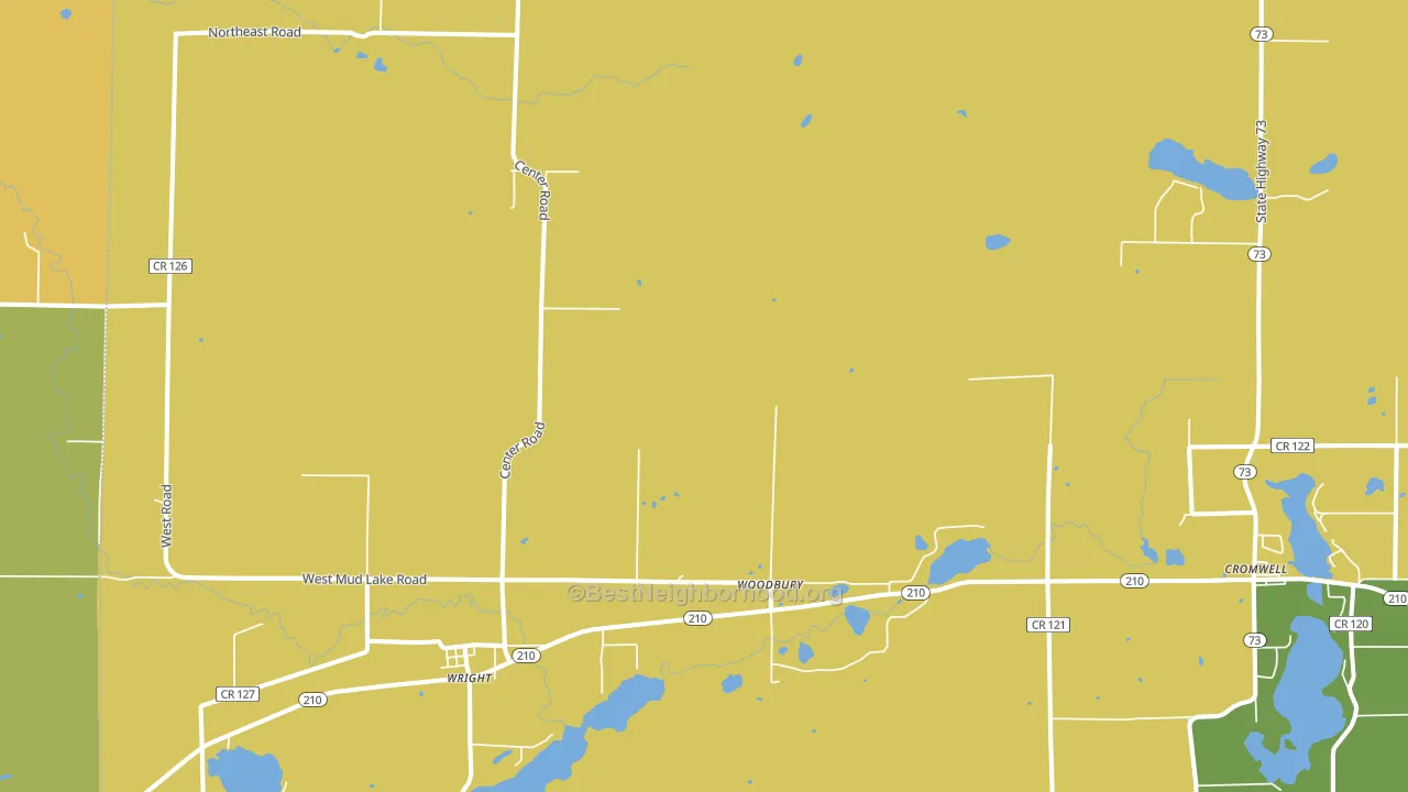 55798, MN block-group voter-turnout map