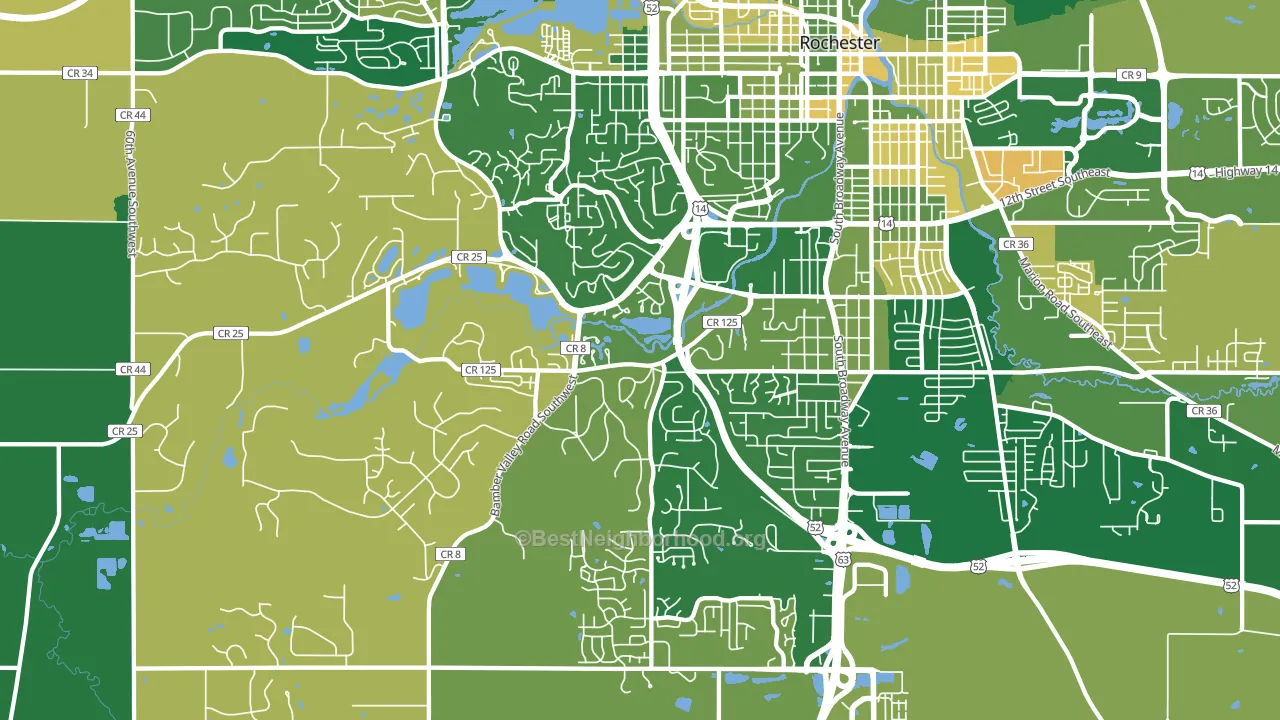 55902, MN block-group voter-turnout map