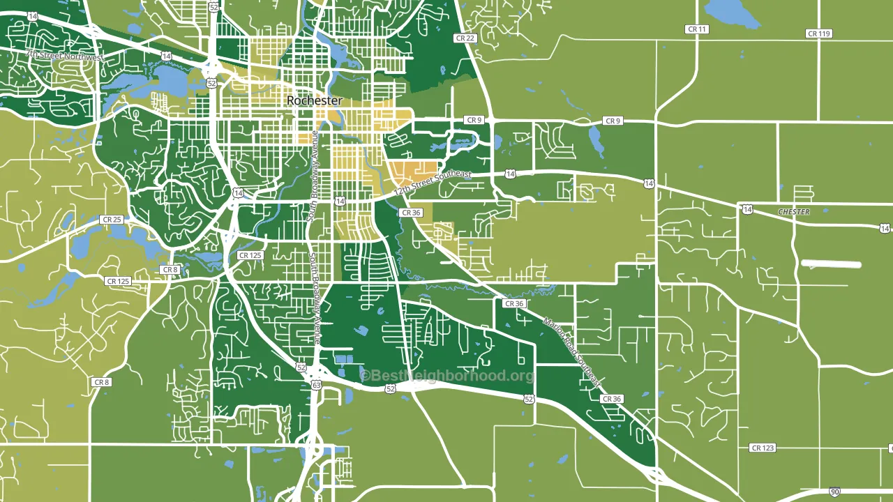 55904, MN block-group voter-turnout map