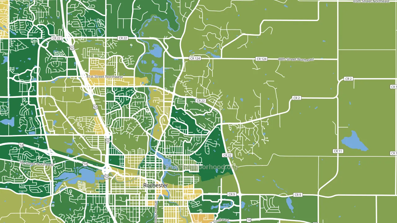 55906, MN block-group voter-turnout map