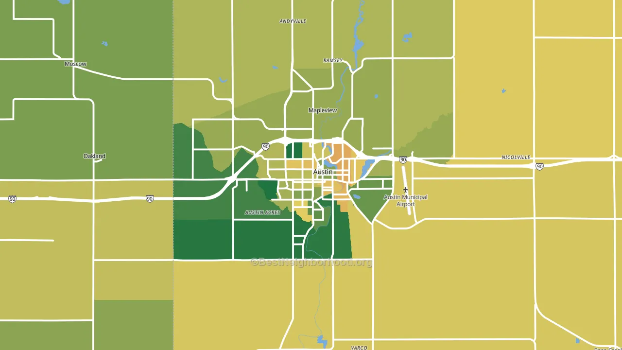 55912, MN block-group voter-turnout map