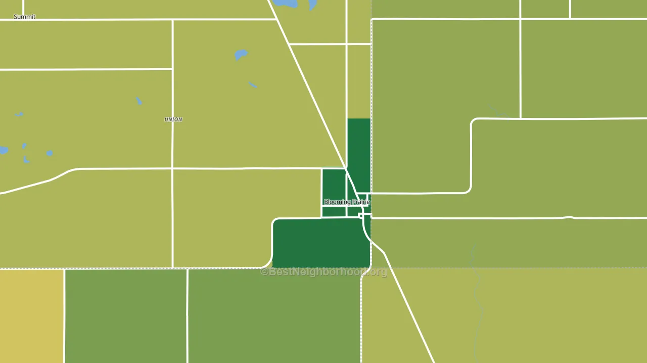 55917, MN block-group voter-turnout map