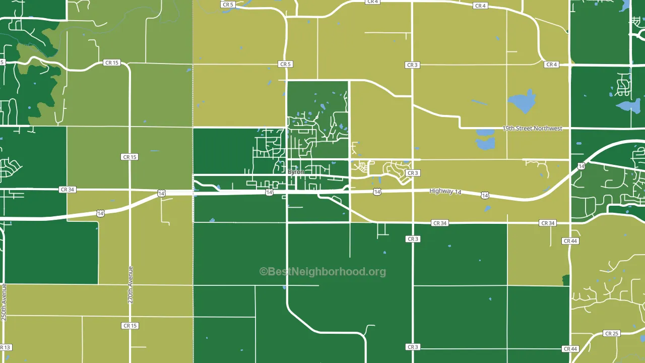 55920, MN block-group voter-turnout map