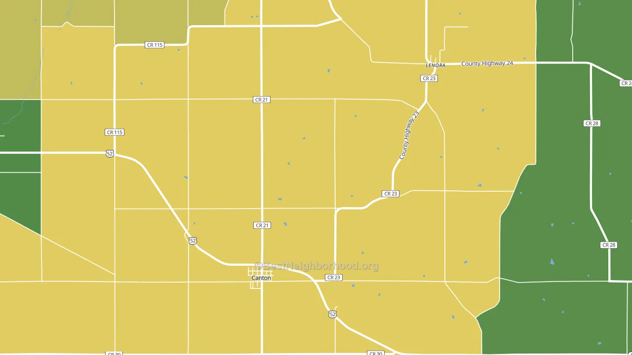 55922, MN block-group voter-turnout map