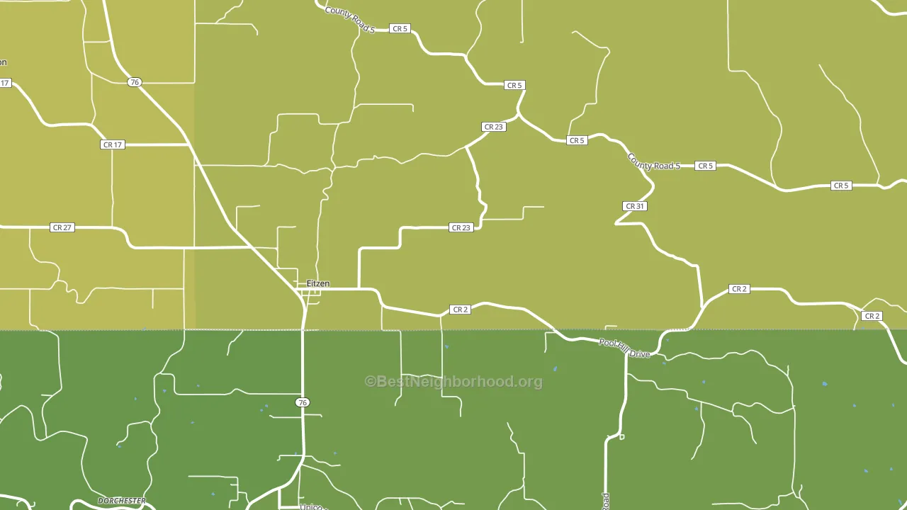 55931, MN block-group voter-turnout map
