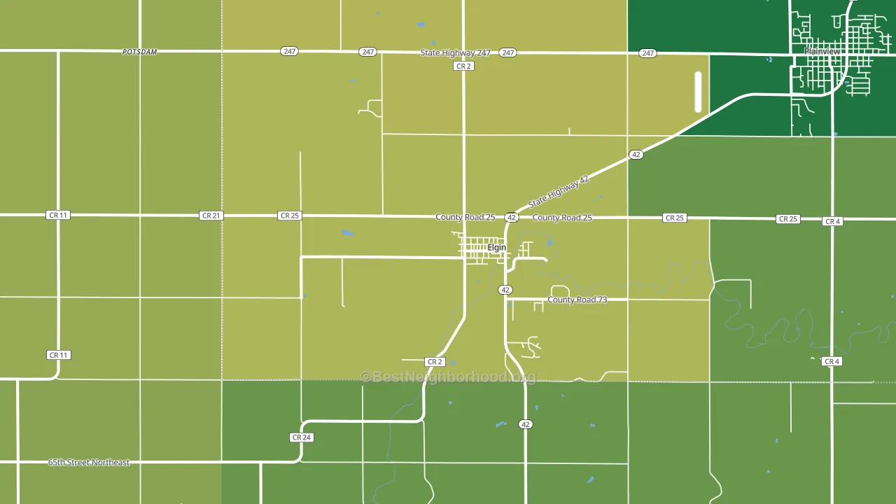 55932, MN block-group voter-turnout map