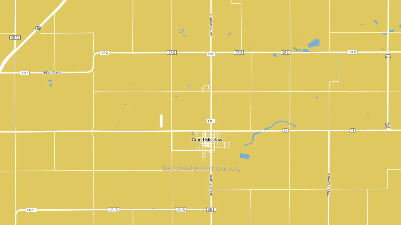 55936, MN block-group voter-turnout map