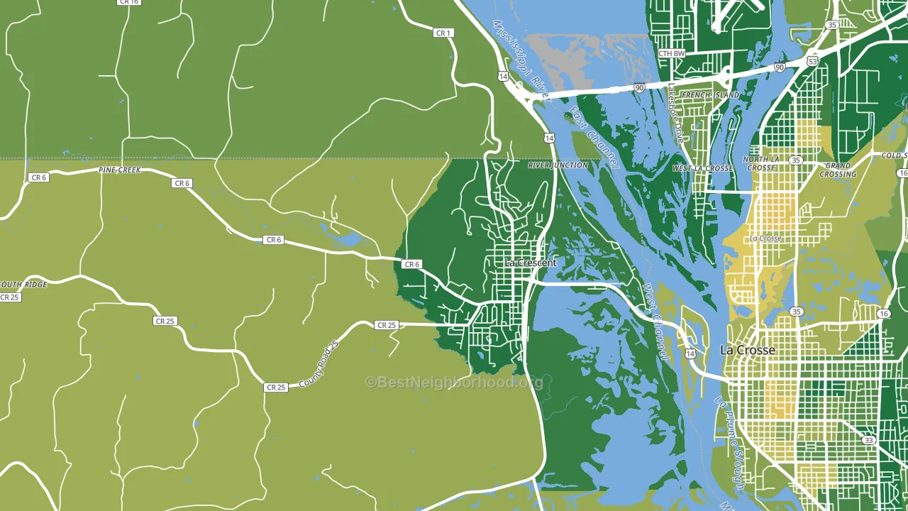 55947, MN block-group voter-turnout map